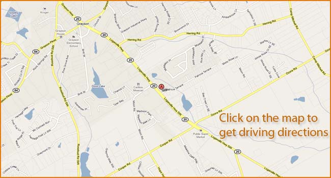 Map to Grayson Family Dentistry